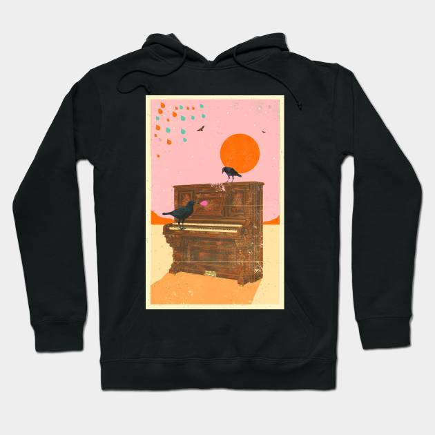 CROWS PIANO Hoodie by Showdeer